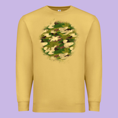 Camouflage Patch 2 Premium Sweatshirt Designed By Bundleandbundleshop