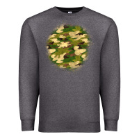 Charcoal Heather camouflage patch 2 Premium Sweatshirt - BundleAndBundleShop