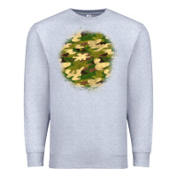 Heather Grey camouflage patch 2 Premium Sweatshirt - BundleAndBundleShop