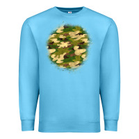 Ocean Blue camouflage patch 2 Premium Sweatshirt - BundleAndBundleShop