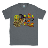 Charcoal Heather Trick Or Treat With Frog Classic Tee - LillyAllenDesigns