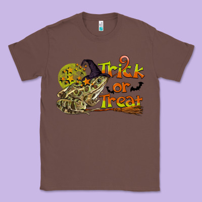 Trick Or Treat With Frog Classic Tee Designed By Lillyallendesigns