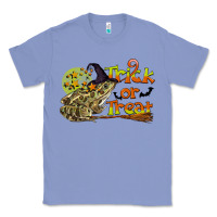 Colony Blue Trick Or Treat With Frog Classic Tee - LillyAllenDesigns