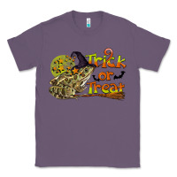 Lavender Trick Or Treat With Frog Classic Tee - LillyAllenDesigns