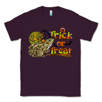 Plum Trick Or Treat With Frog Classic Tee - LillyAllenDesigns
