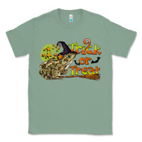 Sage Trick Or Treat With Frog Classic Tee - LillyAllenDesigns