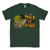 Sports Green Trick Or Treat With Frog Classic Tee - LillyAllenDesigns