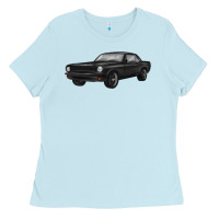 Baby Blue classic car Ladies Tee - MaliasSmallBusiness