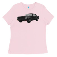 Bubblegum Pink classic car Ladies Tee - MaliasSmallBusiness