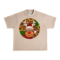 French Oak cute reindeer head Christmas Urban Heavy Tee - Jasminsmagicworld