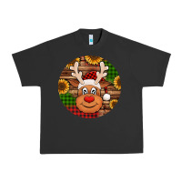 Pigment Black cute reindeer head Christmas Urban Heavy Tee - Jasminsmagicworld