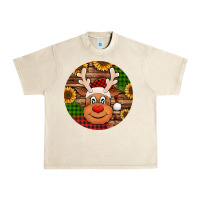 Sandshell cute reindeer head Christmas Urban Heavy Tee - Jasminsmagicworld