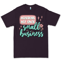 Plum minding my own small business Premium Tee - MaliasSmallBusiness