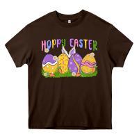 Chocolate Brown hoppy easter Heavy Core Tee - MaliasSmallBusiness