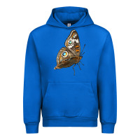 Cobalt Flying Common Buckeye Butterfly Urban Hoodie - LillyAllenDesigns