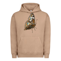 Pigment Burro Flying Common Buckeye Butterfly Urban Hoodie - LillyAllenDesigns