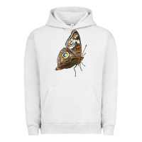 Pigment Lunar Rock Flying Common Buckeye Butterfly Urban Hoodie - LillyAllenDesigns