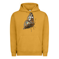 Pigment Peanut Butter Flying Common Buckeye Butterfly Urban Hoodie - LillyAllenDesigns