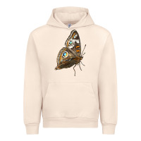 Sandshell Flying Common Buckeye Butterfly Urban Hoodie - LillyAllenDesigns