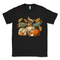 Black Hello Autumn With Chihuahua Dog Classic Tee - LillyAllenDesigns