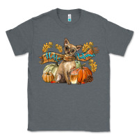 Charcoal Heather Hello Autumn With Chihuahua Dog Classic Tee - LillyAllenDesigns