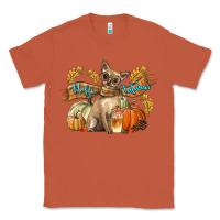 Copper Hello Autumn With Chihuahua Dog Classic Tee - LillyAllenDesigns