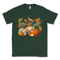 Sports Green Hello Autumn With Chihuahua Dog Classic Tee - LillyAllenDesigns