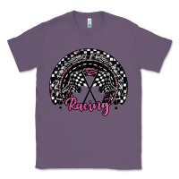 Lavender racing checkered rainbow Classic Tee - JahusDesignShop