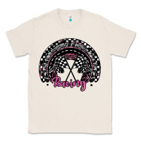 Natural racing checkered rainbow Classic Tee - JahusDesignShop