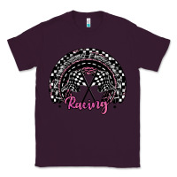 Plum racing checkered rainbow Classic Tee - JahusDesignShop