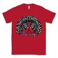 Red racing checkered rainbow Classic Tee - JahusDesignShop