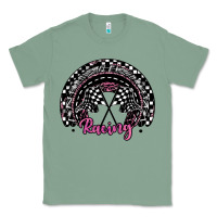 Sage racing checkered rainbow Classic Tee - JahusDesignShop