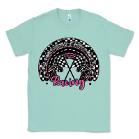 Seafoam racing checkered rainbow Classic Tee - JahusDesignShop