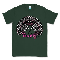 Sports Green racing checkered rainbow Classic Tee - JahusDesignShop