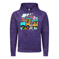 Cloud Purple easter train Vintage Hoodie - Artiststas