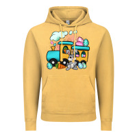 Easter Train Vintage Hoodie | Teevron