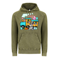Vintage Olive easter train Vintage Hoodie - Artiststas