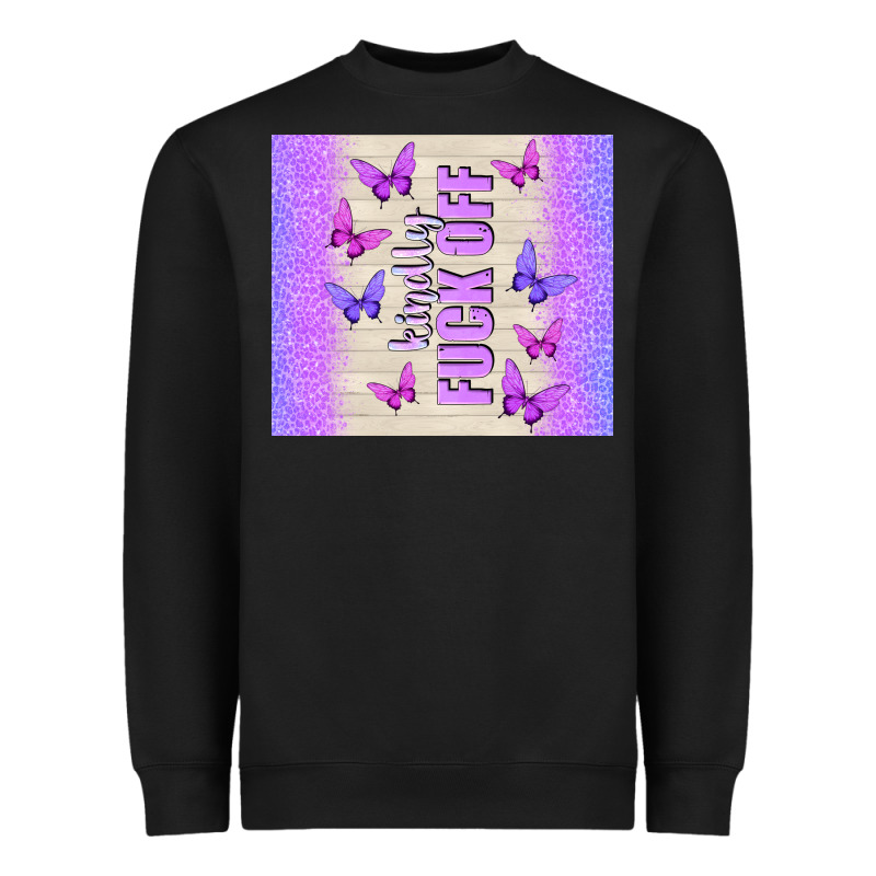 Kindly Fuck Off Heavyweight Sweatshirt by TumblerDesignByShophia | Teevron