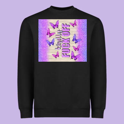 Kindly Fuck Off Heavyweight Sweatshirt Designed By Tumblerdesignbyshophia