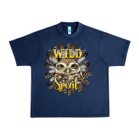 Navy wild spirit owl Urban Heavy Tee - BarkalooDesign