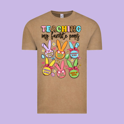 Teaching My Favorite Peeps Vintage Tee Designed By Artiststas