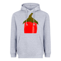 Heather Grey Chilli Pepper Fa Element Heavyweight Hoodie - FaDigitalArtStudio
