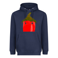 Navy Chilli Pepper Fa Element Heavyweight Hoodie - FaDigitalArtStudio