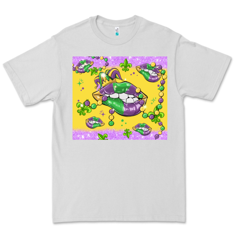 Mardi Gras Lips Premium Tee by MaliasSmallBusiness | Teevron