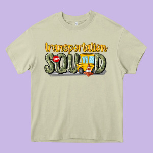 Transportation Squad Heavy Core Tee Designed By Maliassmallbusiness