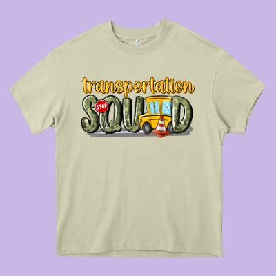 Transportation Squad Heavy Core Tee Designed By Maliassmallbusiness