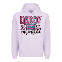 Lilac daddy is my valentine Premium Hoodie - OliviaCreatesArt