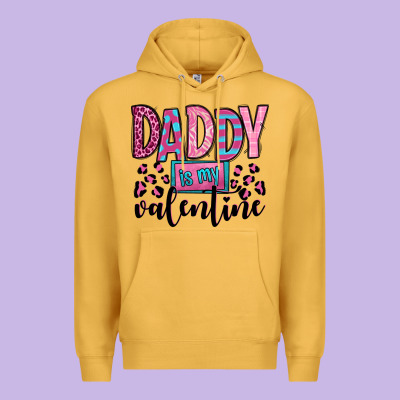 Daddy Is My Valentine Premium Hoodie Designed By Oliviacreatesart