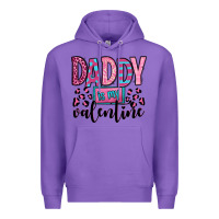 Purple daddy is my valentine Premium Hoodie - OliviaCreatesArt