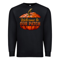 Black welcome to our patch Premium Sweatshirt - BundleAndBundleShop